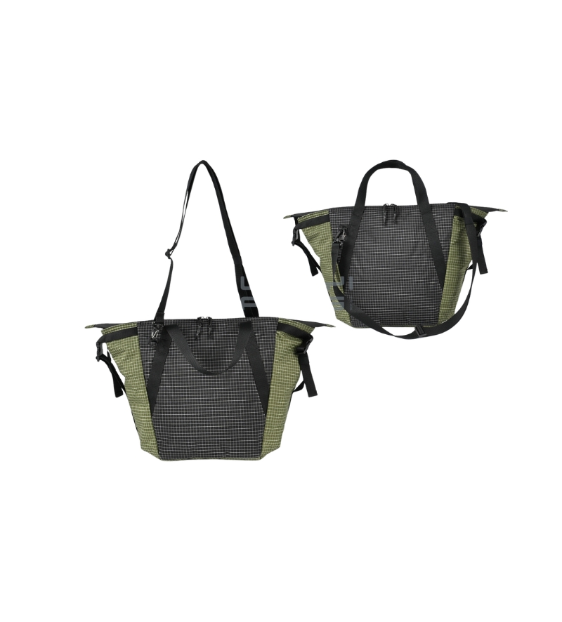 Color-Block Ripstop Tote Bag
