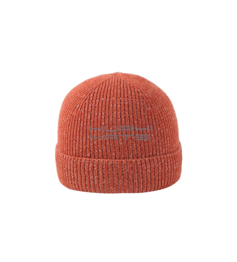Reflective Rib-Knit Beanie