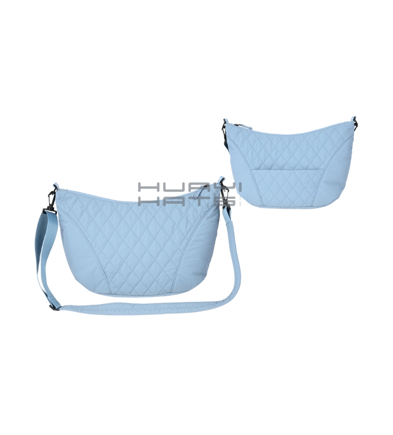 Quilted Crescent Shoulder Bag